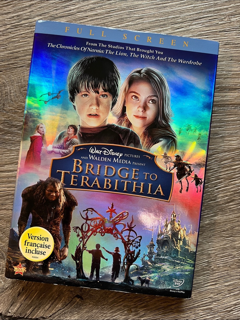 📀 3/$25 📀  vintage DVD fantasy drama film Bridge to Terabithia 2007 Disney PG